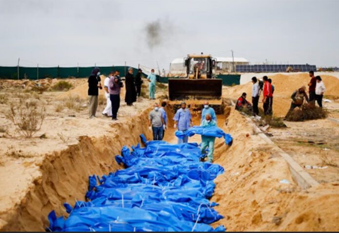 dead bodies of palestinians