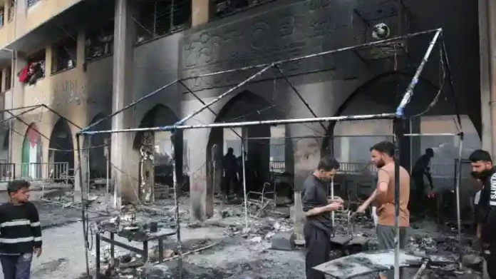 গাজায় স্কুলে সন্ত্রাসী ইসরায়েলের হামলা, আগুন লেগে শিশুসহ ১০ জনের মৃত্যু-1 copy