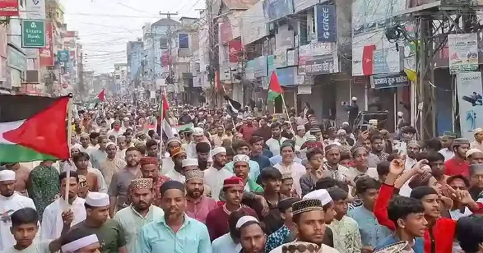 ভারতের মুসলিম নির্যাতনের প্রতিবাদে সৈয়দপুরে আলেম-জনতার বিক্ষোভ-1 copy