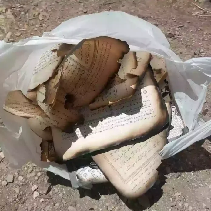 নাবলুসে মসজিদে হানা দিয়ে কুরআন শরীফ পুড়িয়ে দিল ইহুদিবাদী সন্ত্রাসীরা-1 copy