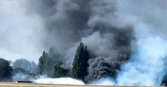 যুক্তরাজ্যে উড্ডয়নের পরই বিধ্বস্ত হলো বিমান-1