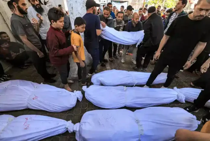 গাজায় বর্বর ইসরায়েলি হামলায় নিহত বেড়ে ৬১,৮২৭ copy