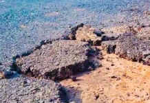 চাঁদপুরের ফরিদগঞ্জে নিম্নমানের উপকরণে রাস্তা সংস্কার, উঠে যাচ্ছে কার্পেটিং