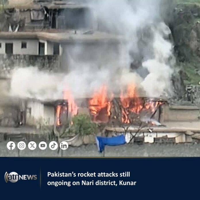 rocket attacks by the Pakistani military regime are still ongoing in the province