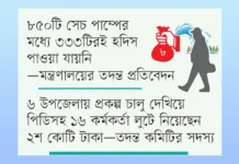 মিরসরাই ও ফেনীতে সেচ প্রকল্পে ৫শ কোটি টাকার প্রকল্প থেকে ২শ কোটি লুটপাট