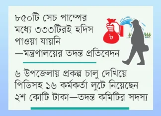 মিরসরাই ও ফেনীতে সেচ প্রকল্পে ৫শ কোটি টাকার প্রকল্প থেকে ২শ কোটি লুটপাট