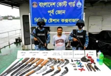 কক্সবাজারের গহিন পাহাড়ে অস্ত্র তৈরির কারখানায় অভিযান, আটক ১