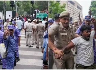 ভারতে শিক্ষা ব্যবস্থায় দুর্নীতির প্রতিবাদে রাজধানী নয়াদিল্লিতে হাজার হাজার শিক্ষার্থীর বিক্ষোভ, পুলিশের কঠোর দমন-পীড়ন